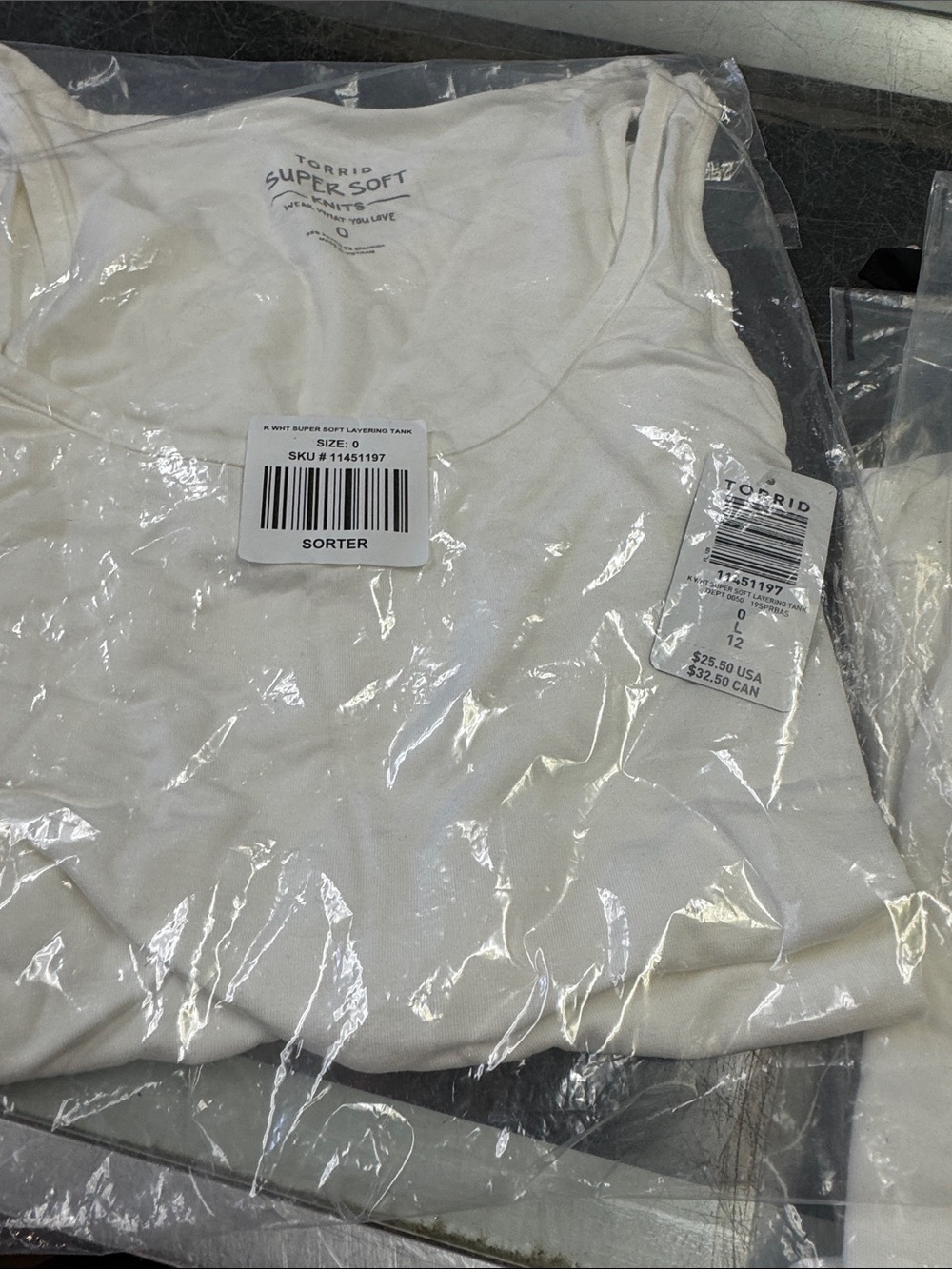 torrid White Super Soft Layering Tank
